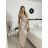 Šaty dlouhé elegantní společenské flitrové na ramínka dámské (S/M/L ONE SIZE) ITALSKÁ MÓDA IMPSH2583785 čierna S/M/L