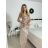 Šaty dlouhé elegantní společenské flitrové na ramínka dámské (S/M/L ONE SIZE) ITALSKÁ MÓDA IMPSH2583785 čierna S/M/L
