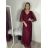 Šaty spoločenské elegantné 3/4 rukáv dámske (S/M/L ONE SIZE) TALIANSKA MODA IMS25KRISTA