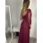 Šaty spoločenské elegantné 3/4 rukáv dámske (S/M/L ONE SIZE) TALIANSKA MODA IMS25KRISTA