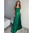 Šaty dlhé elegantné spoločenské na ramienka dámske (S/M ONE SIZE) TALIANSKA MÓDA IMPBB23B23505