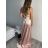 Šaty dlhé elegantné spoločenské na ramienka dámske (S/M ONE SIZE) TALIANSKA MÓDA IMPBB23B23505