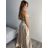 Šaty dlhé elegantné spoločenské na ramienka dámske (S/M ONE SIZE) TALIANSKA MÓDA IMPBB23B23505