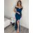 Šaty dlhé elegantný carmen bez rukávov dámske (S/M ONE SIZE) TALIANSKA MÓDA IMPBB232L8831/DUR červená S/M