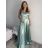 Šaty dlhé elegantné na ramienka dámske (S/M/L ONE SIZE) TALIANSKA MÓDA IMPBB24B23922/DUR béžová S/M/L