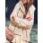 Cardigan pletený teplý dlouhý rukáv dámský (S/M/L ONE SIZE) ITALSKÁ MÓDA IMD23810 zelená smaragdová S/M/L