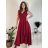 Šaty dlhé elegantné spoločenské bez rukávov dámske (S/M/L ONE SIZE) TALIANSKA MÓDA IM424861/DUR zelená smaragdová S/M/L