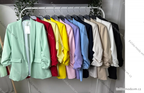 Sako elegantní dlouhý rukáv dámské (S/M/L ONE SIZE) ITALSKÁ MÓDA IMPLP2470040090