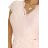 316-10 Lace dress with short sleeves and neckline - peach