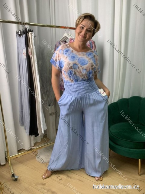 Kalhoty dlouhé dámské nadrozměr (42/44/46 ONE SIZE) ITALSKÁ MÓDA IMWEC25004