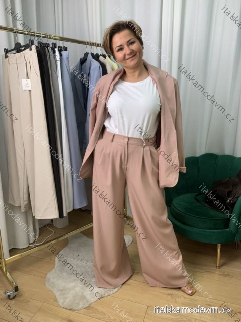 Kalhoty dlouhé dámské nadrozměr (42/44/46 ONE SIZE) ITALSKÁ MÓDA IMWEC25013
