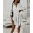Šaty letní boho s overalem krajkové 3/4 dlouhý rukáv dámské (S/M ONE SIZE) ITALSKÁ MÓDA IMWAD232501