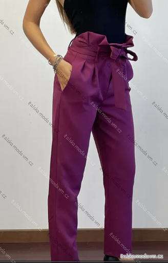 Kalhoty dlouhé dámské (S/M ONE SIZE) ITALSKÁ MÓDA IMPDY25MDUE22631