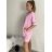 Šaty krátké oversize 3/4 dlouhý rukáv dámské  (M/L/XL ONE SIZE) ITALSKÁ MÓDA IMD25009