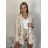 Súprava elegantné sako a kraťasy dámska (S-XL) TALIANSKÁ MÓDA IMWD211018/DR L (EU 40 / 30) béžový