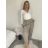 Nohavice s gombíkom dámske (S/M/L ONE SIZE) TALIANSKA MÓDA IM425100/DU - zelená khaki - S/M/L