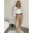 Nohavice s opaskom dámske (S/M/L ONE SIZE) TALIANSKA MÓDA IM425101/DU -   hnedá
 -   S/M/L