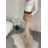 Nohavice s opaskom dámske (S/M/L ONE SIZE) TALIANSKA MÓDA IM425101/DU -   hnedá
 -   S/M/L