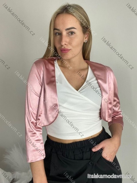 Bolerko dlhý rukáv dámske (42/44/46 ONE SIZE) TALIANSKA MÓDA IMPSH242322XL