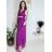 Šaty dlhé spoločenské elegantné plesové dámske (S/M ONE SIZE) TALIANSKA MÓDA IMM22Q52232/DUR smaragdová S/M/L