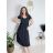 Šaty krtké letné krátky rukáv dámske (S/M/L ONE SIZE) TALIANSKA MÓDA IM425MARIA-L/DUR S / M béžová