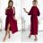 Šaty košeľové 3/4 dlhý rukáv dámske (XS/S/M ONE SIZE) TALIANSKA MÓDA IMD25030