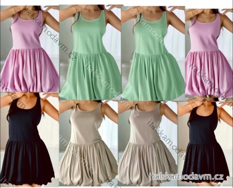 Šaty krátke letné bez rukávov dámske (XS/S/M ONE SIZE) TALIANSKA MÓDA IMD25062