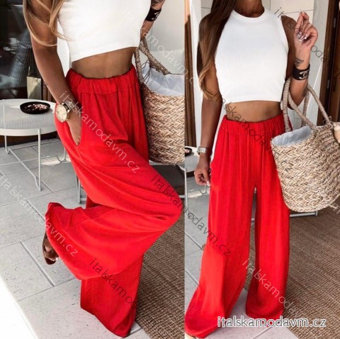Kalhoty dlouhé oversize dámské (S/M/L ONE SIZE) ITALSKÁ MÓDA IMWGB25422