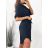 Šaty košilové stahovací 3/4 dlouhý rukáv dámské (S/M/L ONE SIZE) ITALSKÁ MÓDA IMC25166 bílá S/M/L