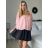 Tunika halenka krátký rukáv dámská nadrozměr (52/54/56 ONE SIZE) ITALSKÁ MODA IM424128/DUR 52/54 bílá