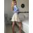 Croptop elegantní krátký rukáv dámský (S/M ONE SIZE) ITALSKÁ MÓDA IMPBB24B11253A