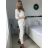 Souprava elegantní sako a kalhoty dámské (S/M/L ONE SIZE) ITALSKÁ MÓDA IMWCP24142/DUR -   světle modrá -   M/L