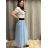 Sukně šifonová dlouhá  dámská (S/M/L ONE SIZE) ITALSKá MóDA IM322116 -   oranžová,   S/M