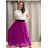 Sukně šifonová dlouhá  dámská (S/M/L ONE SIZE) ITALSKá MóDA IM322116 -   oranžová,   S/M