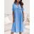 Šaty košilové krátký rukáv dámské (XS/S/M ONE SIZE) ITALSKÁ MÓDA IMD25090