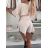 Overal krátký elegantní krátký rukáv dámský (XS/S/M ONE SIZE) ITALSKÁ MÓDA IMD25091