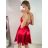 Šaty elegantné spoločenské na ramienka dámske Lolita (XS/S ONE SIZE) TALIANSKA MóDA IM322461/DUR XS/S fialová