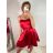 Šaty elegantné spoločenské na ramienka dámske Lolita (XS/S ONE SIZE) TALIANSKA MóDA IM322461/DUR XS/S fialová