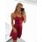 Šaty elegantné spoločenské na ramienka dámske Lolita (XS/S ONE SIZE) TALIANSKA MóDA IM322461/DUR XS/S fialová