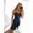 Šaty elegantné spoločenské na ramienka dámske Lolita (XS/S ONE SIZE) TALIANSKA MóDA IM322461/DUR XS/S fialová