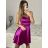 Šaty elegantné spoločenské na ramienka dámske Lolita (XS/S ONE SIZE) TALIANSKA MóDA IM322461/DUR XS/S fialová