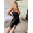 Šaty elegantné spoločenské na ramienka dámske Lolita (XS/S ONE SIZE) TALIANSKA MóDA IM322461/DUR XS/S fialová
