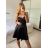 Šaty elegantné spoločenské na ramienka dámske Lolita (XS/S ONE SIZE) TALIANSKA MóDA IM322461/DUR XS/S fialová