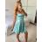 Šaty elegantné spoločenské na ramienka dámske Lolita (XS/S ONE SIZE) TALIANSKA MóDA IM322461/DUR XS/S fialová