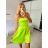 Šaty elegantné spoločenské na ramienka dámske Lolita (XS/S ONE SIZE) TALIANSKA MóDA IM322461/DUR XS/S fialová