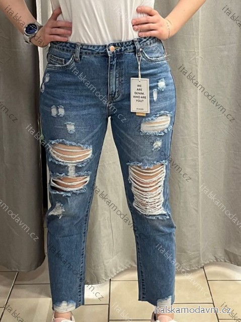 Rifle jeans dlouhé dámské mom (34-42) TP JEANS  TPJ257358/DUR 38 modrá