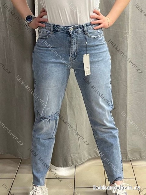 Nohavice rifle dlhé dámske mom (XS-XL) TP JEANS TPJ25T093-11/DUR XL modrá