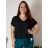 Tunika/halenka krátký rukáv dámská nadrozměr (2XL/3XL/4XL ONE SIZE) ITALSKÁ MÓDA IMD231458/DUR mintová 2XL/3XL