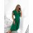 Šaty elegantný krátky rukáv dámske (S/M ONE SIZE) TALIANSKA MóDA IM923010