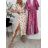 Šaty elegantní letní krátký rukáv dámské (XS/S/M ONE SIZE) ITALSKÁ MÓDA IMWGB25516
